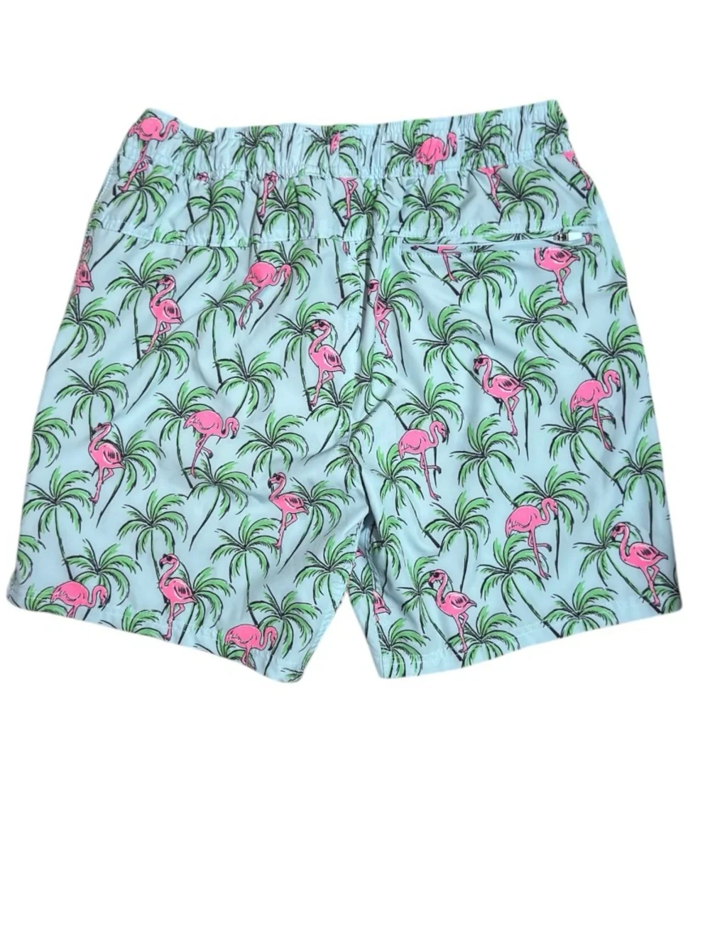 George Men’s Performance-Lined Bright Flamingo Swim Trunk Shorts